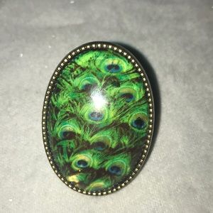 Stretchy Peacock Ring